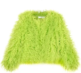 Women's Shaggy Faux Fur Outwear Coat Jacket Long Sleeve Warm Winter