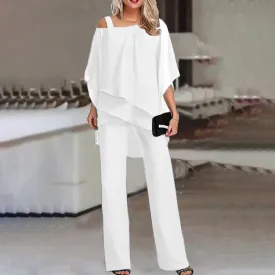 Women's two-piece set | Elegant two-piece with cold shoulder
