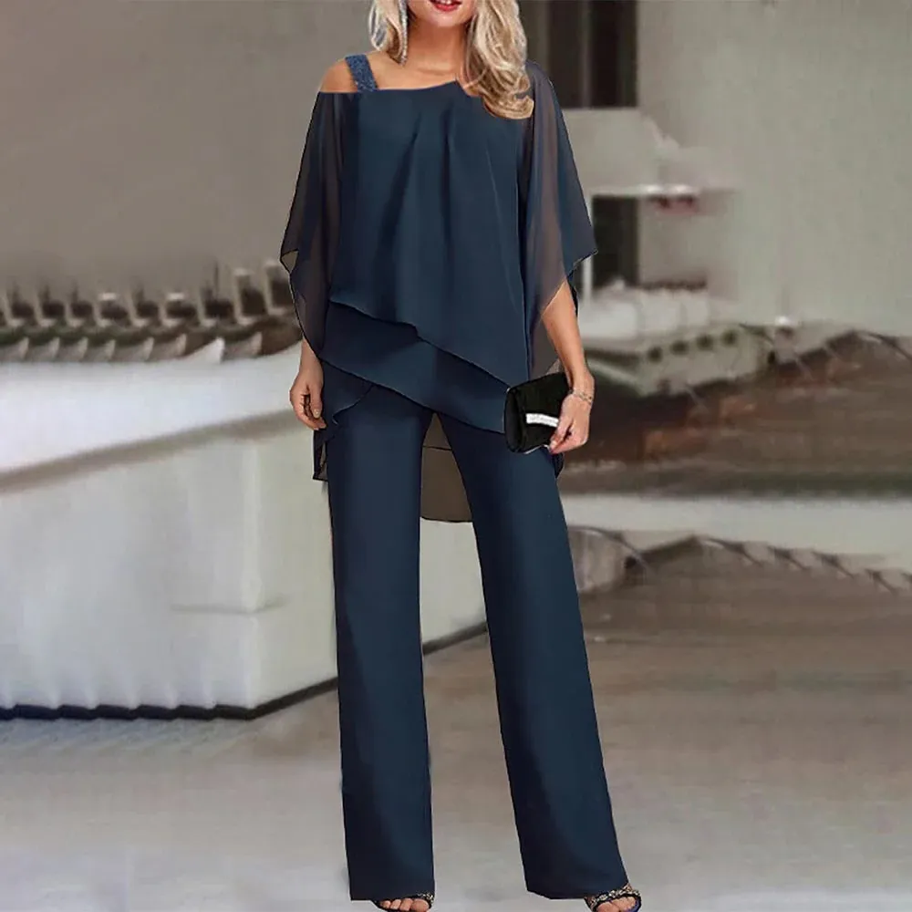 Women's two-piece set | Elegant two-piece with cold shoulder